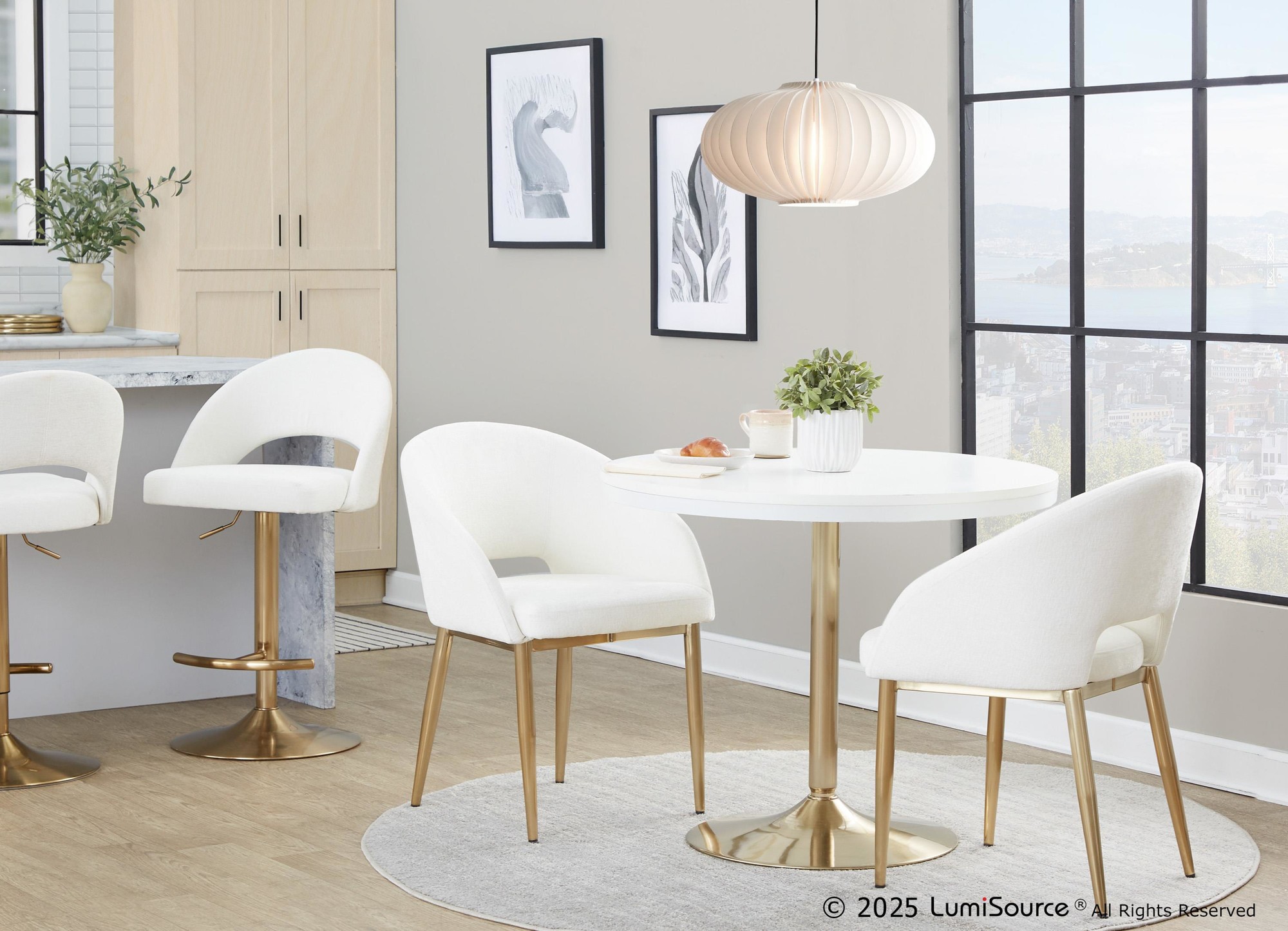 Renee Adjustable Barstool - Set Of 2